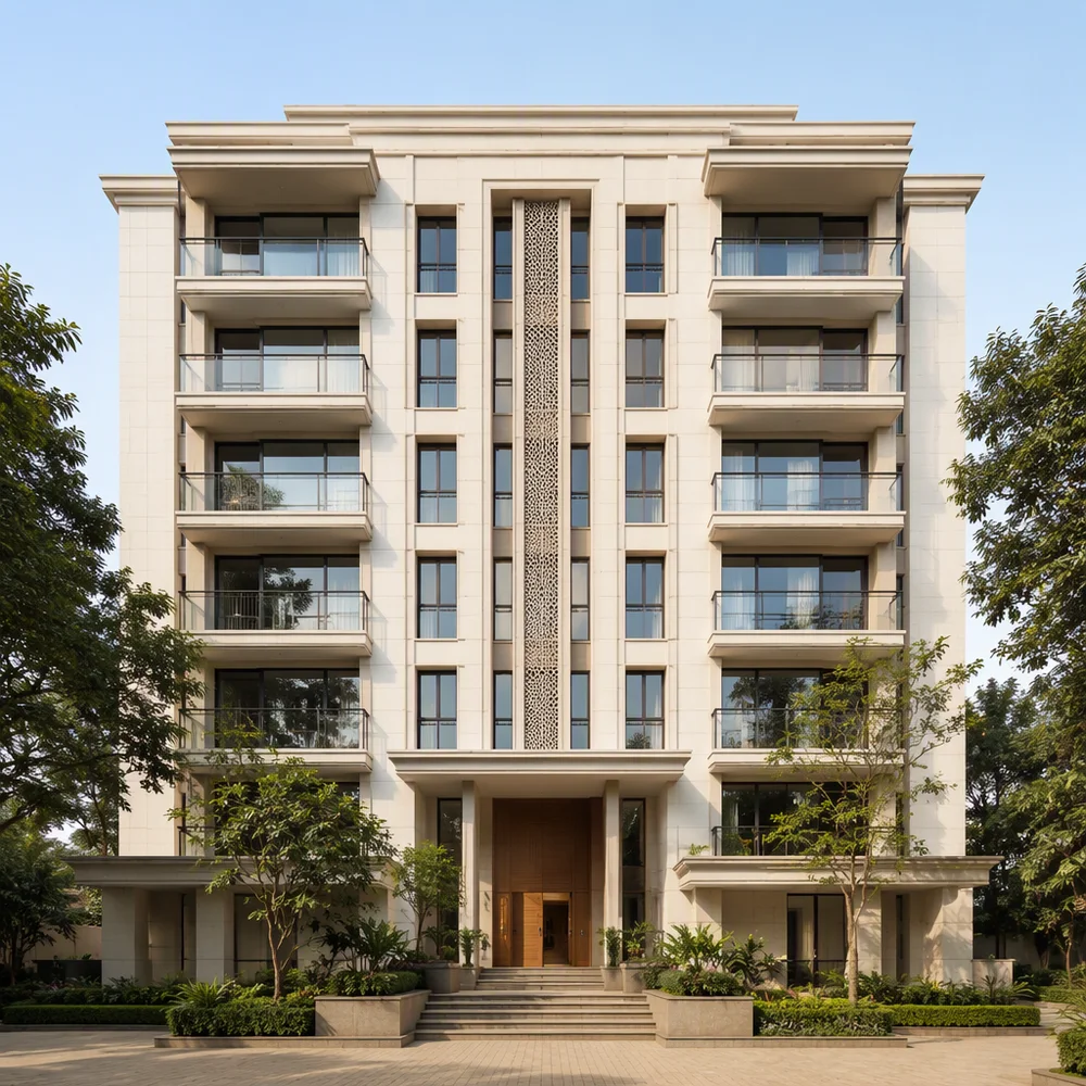 Illustrative apartment building for the sample 3 BHK enquiry